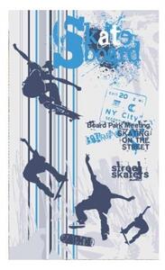 DIMEX | Vliesové fototapety na stenu Skate MS-2-0313 | 150 x 250 cm | modrá, šedá