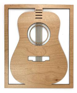 Veselá Stena Drevená nástenná dekorácia Klasická gitara
