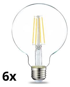 Výrobce po 1 ks SADA 6x LED Stmievateľná žiarovka VINTAGE G93 E27/8W/230V 2700K P5375 + záruka 3 roky zadarmo