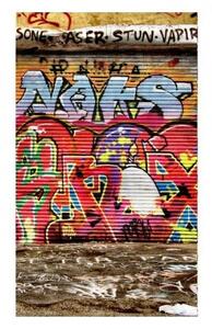DIMEX | Vliesové fototapety na stenu Ulica s graffiti MS-2-0321 | 150 x 250 cm | viacfarebná