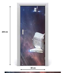 Fototapeta samolepiace na dvere kozmická loď 85x205 cm