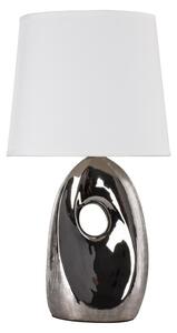 Candellux Stolná lampa HIERRO 1xE27/60W/230V biela/lesklý chróm CA0742 + záruka 3 roky zadarmo