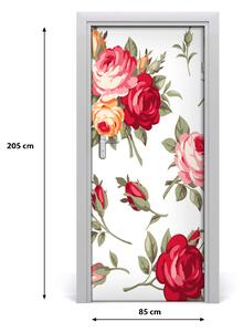 Fototapeta samolepiace na dvere divoká ruža 85x205 cm