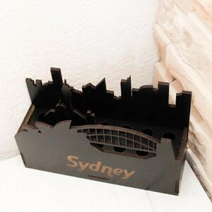DUBLEZ | Drevený stojan na kancelárske potreby - Sydney