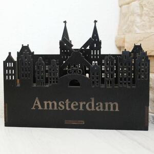 DUBLEZ | Drevený, luxusný stojan na perá - Amsterdam