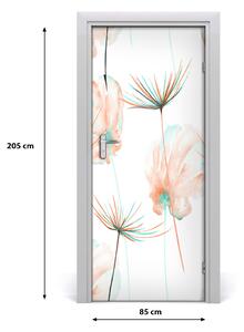Samolepiace fototapety na dvere poľné kvety 85x205 cm