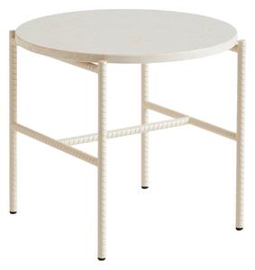 HAY Stolík Rebar Side Table, Ø45x40, Beige Marble