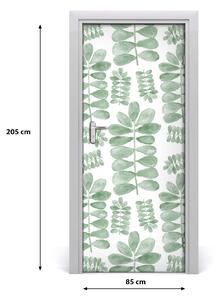 Samolepiace fototapety na dvere lístia eukaliptus 85x205 cm