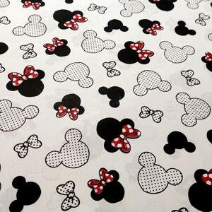 Divazo Bavlnená látka Minnie Čierna/Biela 160 cm
