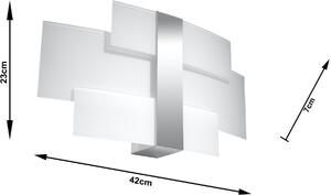 Sollux Lighting Celia nástenná lampa 2x40 W biela SL.0350