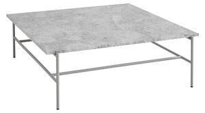 HAY Stolík Rebar Coffee Table, 100x104, Grey Marble