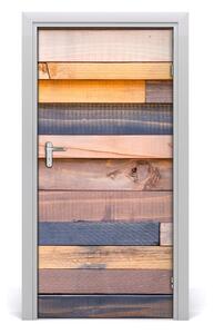 Fototapeta na dvere drevená stena 95x205 cm