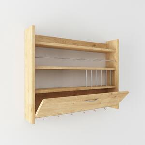 Kalune Design Kuchynská polica KNOTT 85 cm dub prírodný