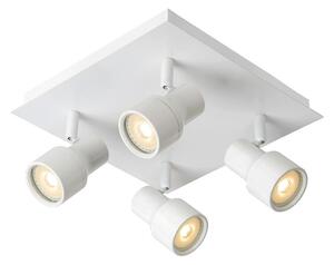 SIRENE-LED - Stropné bodové osvetlenie kúpeľne - priemer 10 cm - LED stmievatelná - GU10 - 4x5W 3000K - IP44 - Biele