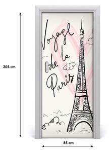 Fototapeta na dvere Eiffelova veža Paríž 85x205 cm