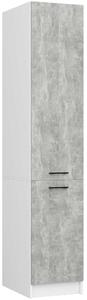 Ak furniture Kuchynská skrinka OLIVIE 205x40 cm matná biela/betón