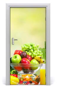 Fototapeta na dvere samolepiace zelenina a ovocie 95x205 cm