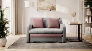 ROZKLADACIA POHOVKA, textil, ružová, svetlosivá MID.YOU - Sedačky, Online Only