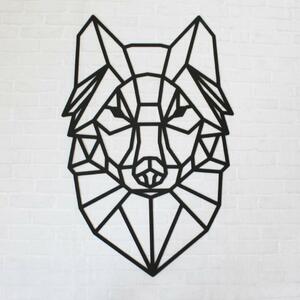 DUBLEZ | Industriálny obraz na stenu - Polygonálny vlk