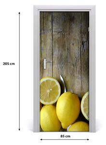 Fototapeta na dvere do domu samolepiace citróny 85x205 cm
