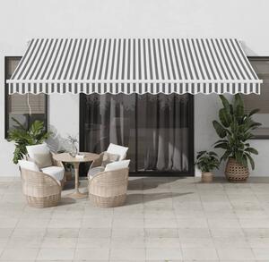 Maison Exclusive – Elektrická markíza s LED osvetlením a senzorom, rozmer 4,5 x 3,5 m