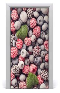 Fototapeta na dvere samolepiace mrazené ovocie 95x205 cm