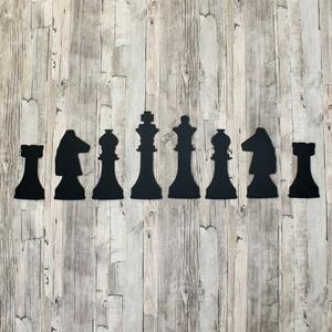 DUBLEZ | Drevená 3D dekorácia na stenu - metrová nálepka Šach