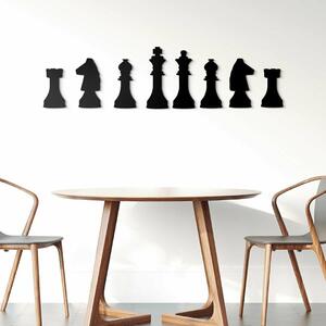 DUBLEZ | Drevená 3D dekorácia na stenu - metrová nálepka Šach