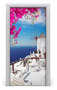 Fototapeta samolepiace na dvere Santorini Grécko 95x205 cm