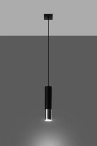 Sollux Lighting Loopez závesné svietidlo 1x40 W čierna SL.0940