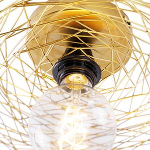 Orientálna stropná lampa zlatá 40 cm - Glan