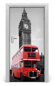 Fototapeta samolepiace dvere londýnsky autobus 95x205 cm