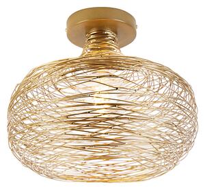 Dizajnové stropné svietidlo zlaté - Sarella