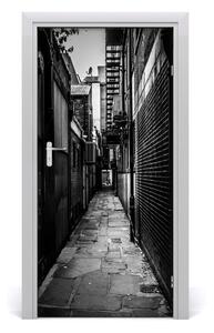 Fototapeta samolepiace na dvere mestské uličky 95x205 cm