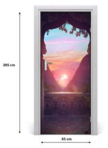 Fototapeta samolepiace dvere architektúra východ 85x205 cm