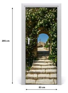 Fototapeta samolepiace na dvere kvetinový luk 85x205 cm