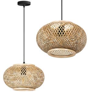 TooLight Závesná lampa La Belle Boho III čierna/hnedá