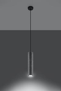 Sollux Lighting Luvo závesné svietidlo 1x40 W čierna-betónová SL.0653