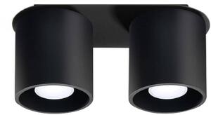 Sollux Lighting Orbis stropné svietidlo 2x40 W čierna SL.0054
