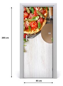 Fototapeta na dvere do domu samolepiace pizza 85x205 cm