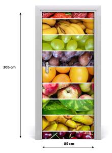 Fototapeta na dvere samolepiace farebné ovocie 85x205 cm