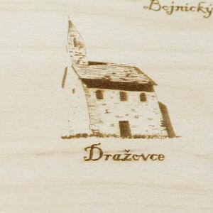 DUBLEZ | Drevená gravírovaná mapa Slovenska - Kultúrno-prírodné pamiatky