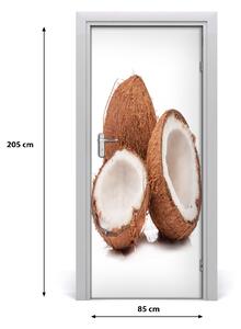 Fototapeta na dvere do domu samolepiace kokos 85x205 cm