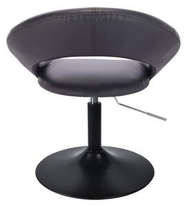 LuxuryForm Stolička NAPOLI na čiernom tanieri - čierna