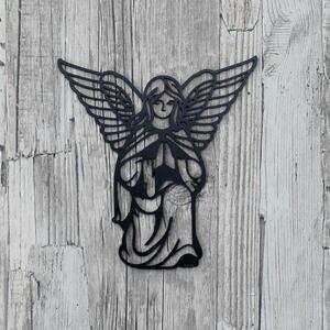 DUBLEZ | Drevený obraz - Anjel strážny