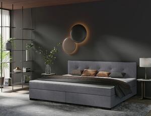 BOXSPRINGOVÁ POSTEĽ, 240/200 cm, svetlosivá P & B - Online Only spálne, Online Only