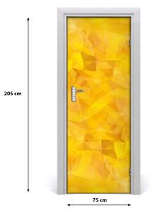 Samolepiace fototapety na dvere abstrakcie trojuholníky 75x205 cm