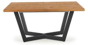 Halmar MASSIVE rozkladací stôl 160-250x90x77 cm svetlý dub/čierny