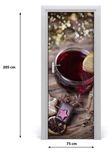 Samolepiace fototapety na dvere Varené víno 75x205 cm