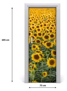 Fototapeta samolepiace dvere pole slnečníkov 75x205 cm